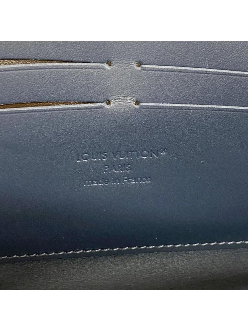 Louis Vuitton Wallet Monogram Shadow Zippy Horizontal Navy Blue